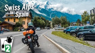 Motorcycle trip Europe - Swiss Alps to Spain