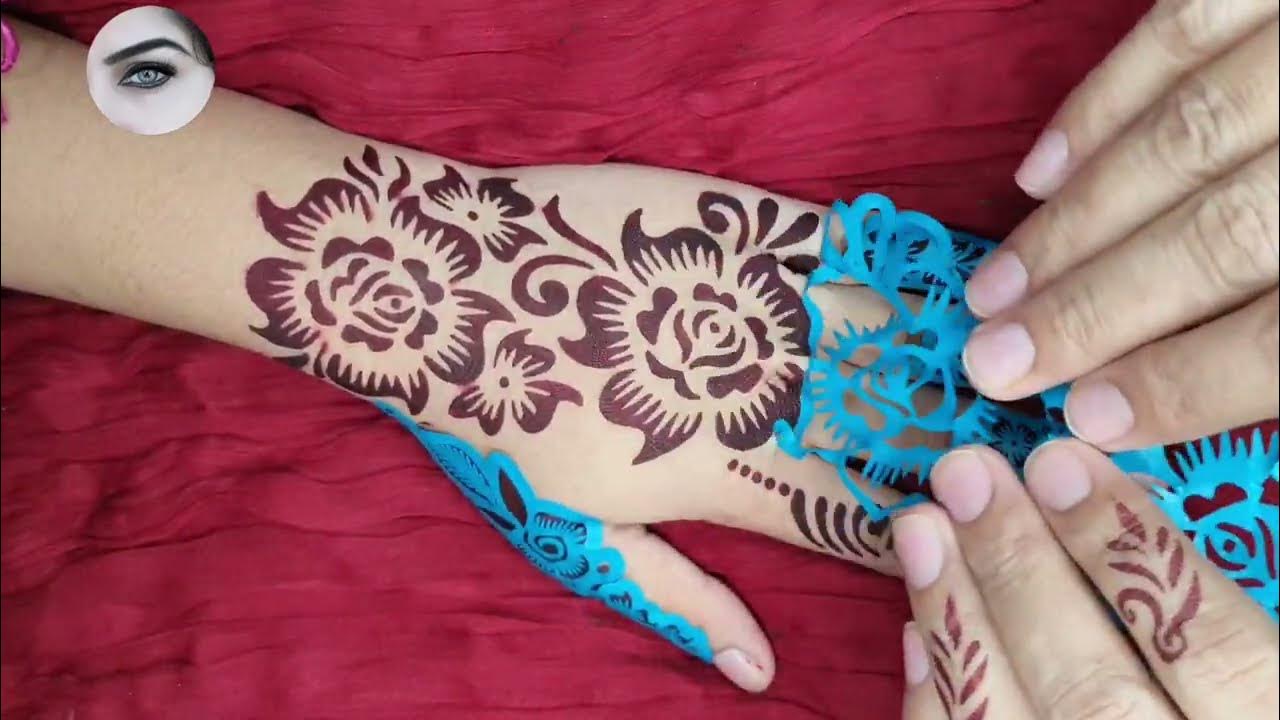 Trying Mehndi Stencil For the First Time, Apply Henna Within a Minutes