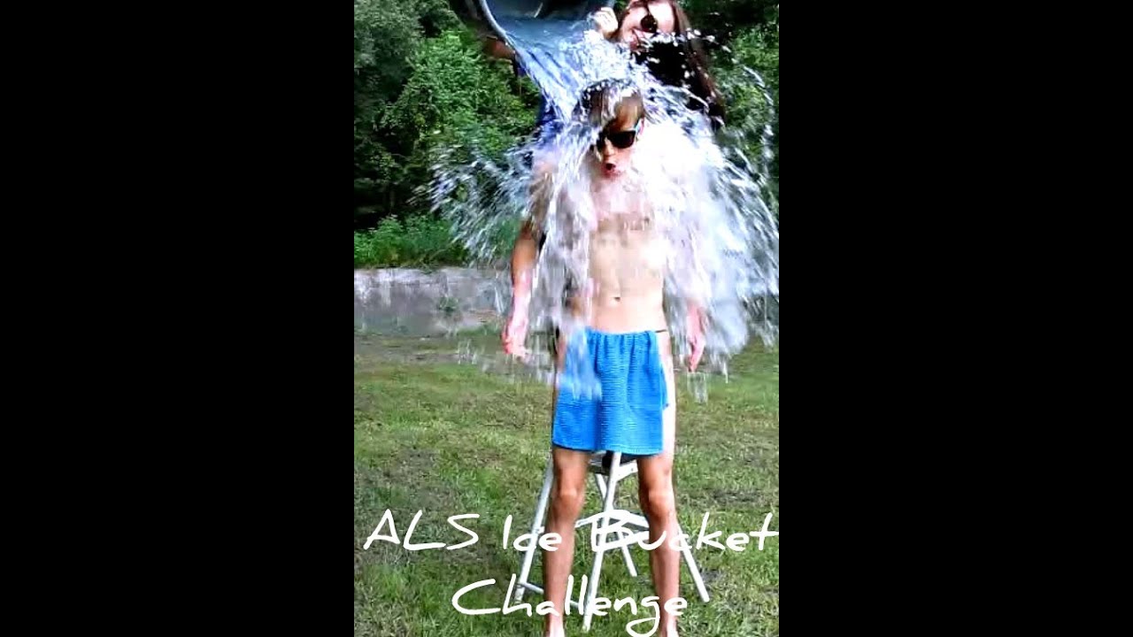 NAKED ALS Ice Bucket Challenge.