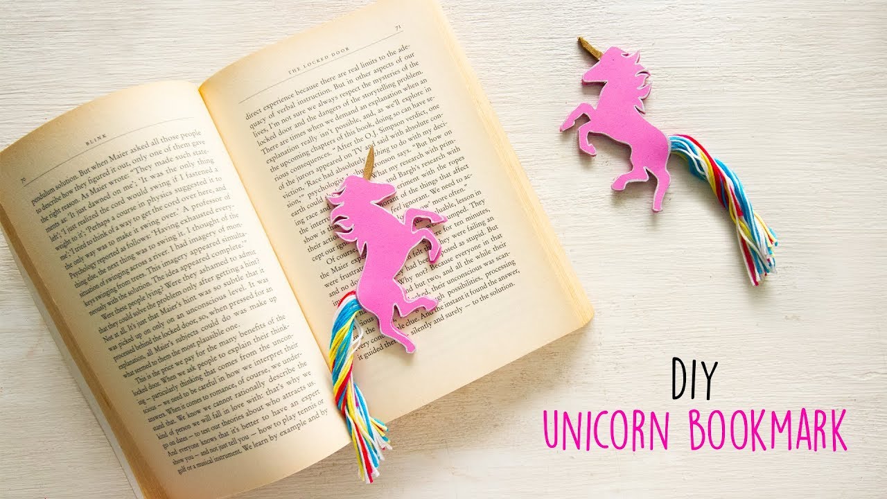 Unicorn Crafts for Kids - Make this fun bookmark!