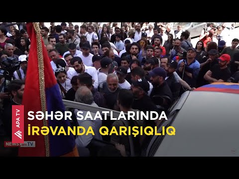 İrəvan sakinləri skamya və zibil qutuları ilə küçələri bağlayıblar – APA TV