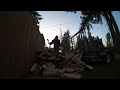 Log splitting for firewood timelapse