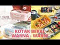 Kotak bekal warna - warni, lucu dan menarik | cute lunch box