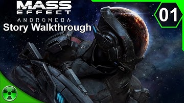 Mass Effect Andromeda Story Campaign Walkthrough | First Hour & Character Creation Part 1 on PS4 Pro
