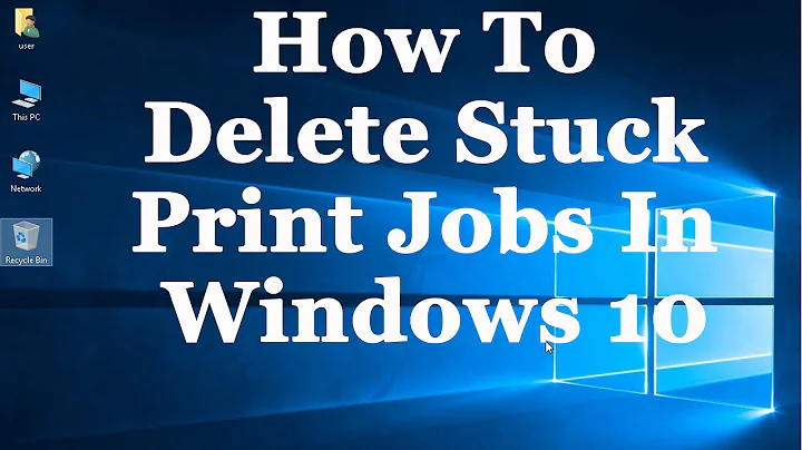 Windows 10 Tutorial - How To Delete Stuck Print Jobs