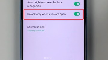 How to enable/disable unlock only when eyes are open on OPPO A53 Android 10