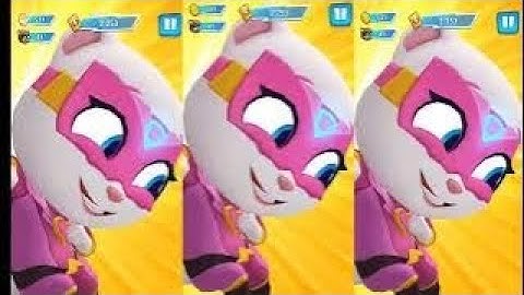 Talking Tom Hero Dash - Angela - 3 x Gameplay Android and IOS