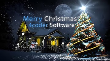 We Wish you a Merry Christmas - 4Coder Software