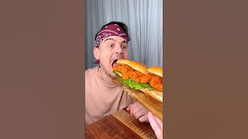 How to not share FRIED CHICKEN burger with your sibling?😎❤️🍔| CHEFKOUDY