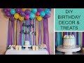 DIY BIRTHDAY PARTY DECOR, TREATS & HOMEMADE SPRINKLES