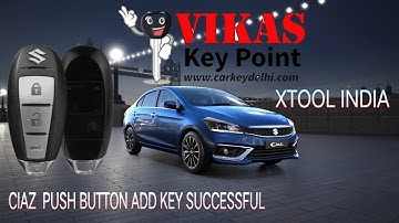 CIAZ PUSH BUTTON ADD KEY PROGRAMMING BY XTOOL