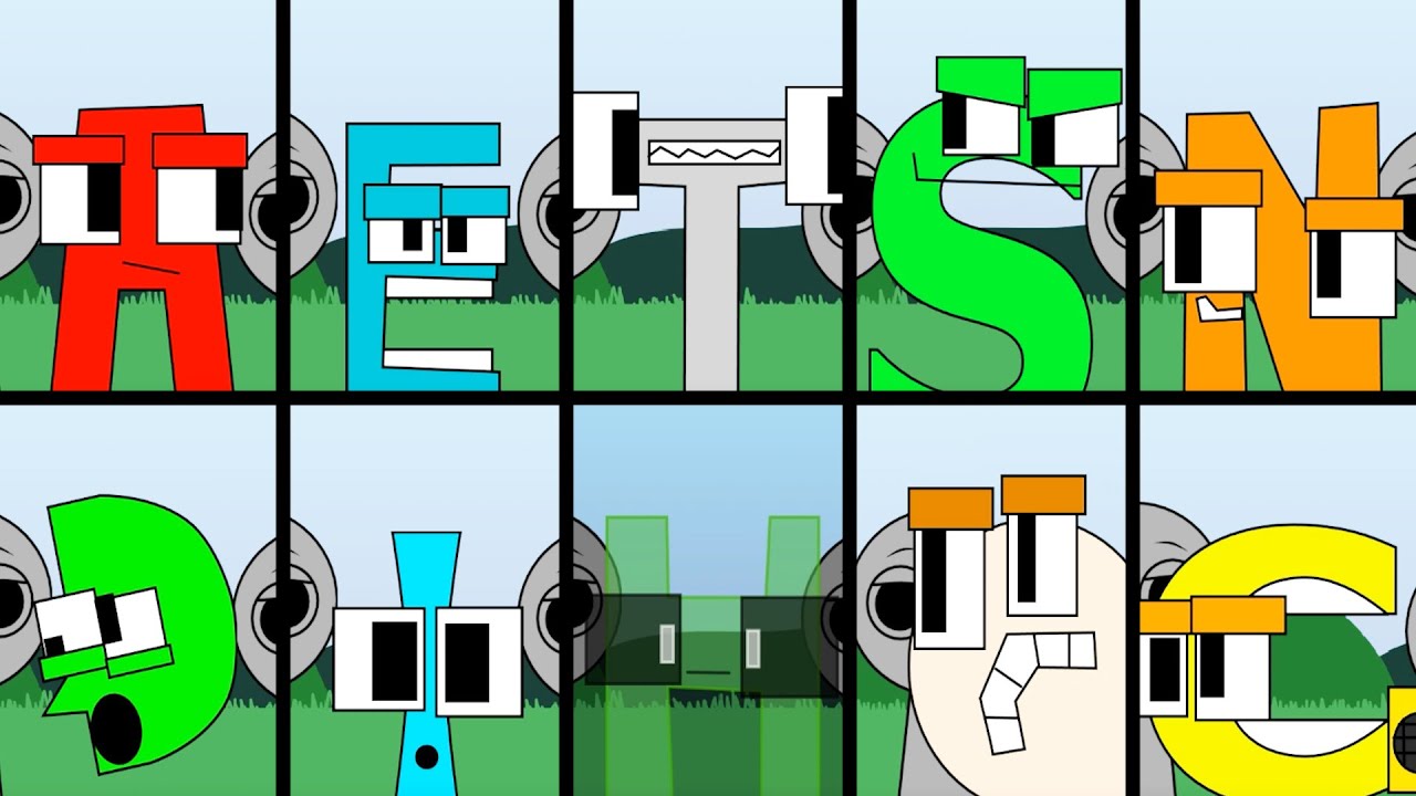 My New Sprunki OC: Alphabet Lore A, E, T, S, N, D, Q, H, I, C ( ALPHABET LORE REATKE ) Part 1