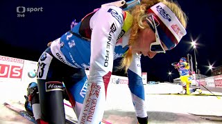 Biatlon SP 2019/20 Česko: Sprint žen – Celý závod  Markéta Davidová dojela TŘETÍ