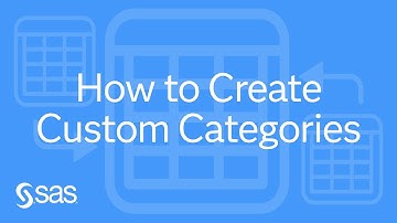 SAS Demo | How to Create Custom Categories for Date, Measure, and Category Data