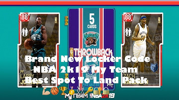 NBA 2k19 MyTeam Locker Code Brand New Throwback Pack Best Spot