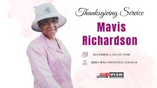 Celebrating The Life Of Mavis Richardson 'Mama'