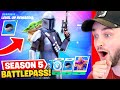 *NEW* Fortnite SEASON 5 BATTLEPASS! (Baby Yoda, Mandalorian + SECRET  SKINS!)