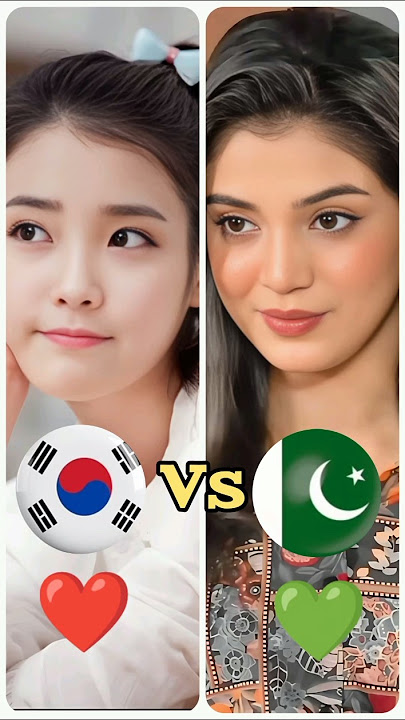 Korean Girls 🆚 Pakistani girls beauty competition🌟🔥||#shorts #youtubeshorts #viralshorts