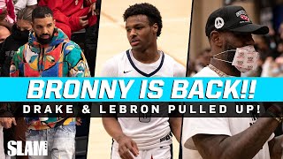 Bronny's BACK‼️🚨 Drake and LeBron Watch the Game of the Year!? 🔥