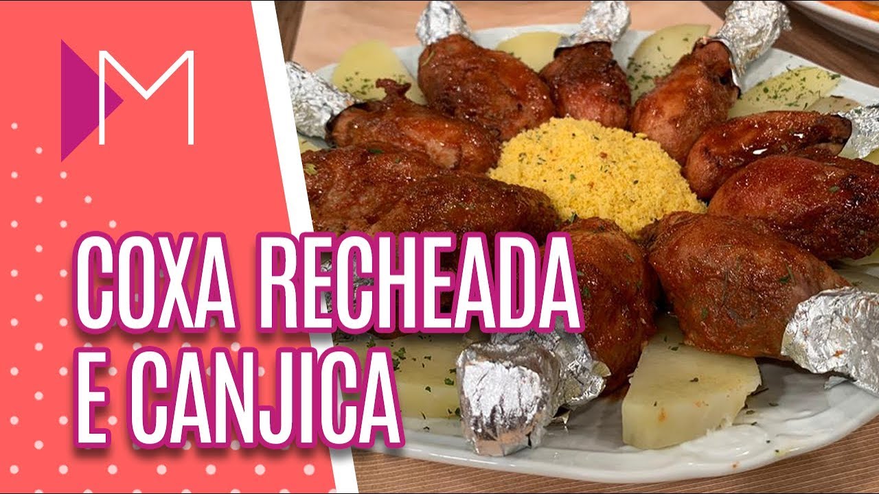 COXA RECHEADA E CANJICA DE AMENDOIM NO MICRO ONDAS MULHERES (20/03/2019)