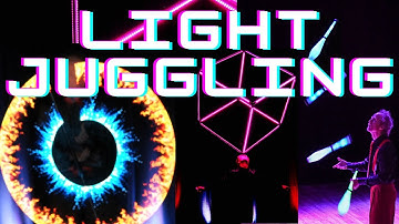 Led Juggler - Light Juggling - Subscribe to the Comedy juggler