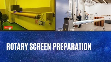 Rotary screen preparation(Developing)