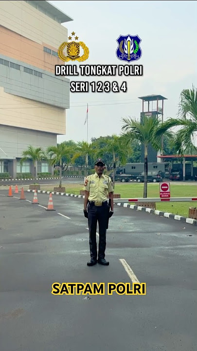 DRILL TONGKAT POLRI VERSI SATPAM SERI 1 2 3 & 4. Seragam Terbaru Perpol No1 Th2023 #satpamindonesia