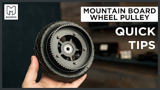 DIY Electric Mountain Board Wheel Pulley Installation Guide
