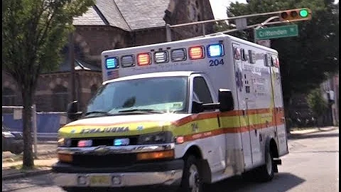 University EMS Newark Supervisor Trucks and Ambulance Responding