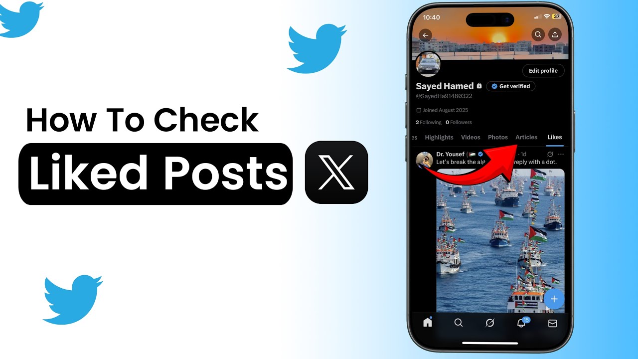 How To Check Liked Posts On X account ( Formerly Twitter) 2025 - YouTube