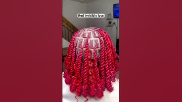 Invisible locs bob #invisiblelocs #redinvisiblelocs #invisiblelocsbob