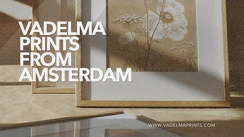Golden Flowers Collection | Official Art Video | VADELMA PRINTS