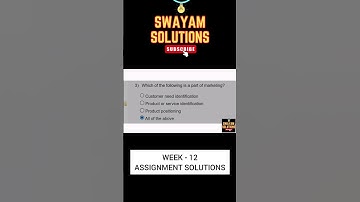 Entrepreneurship Week 12 | SWAYAM NPTEL Assignment Solutions | SUBSCRIBE
