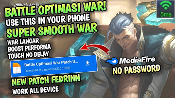 New! Config Ml Anti Lag + Battleground Optimizer War | Mobile Legends
