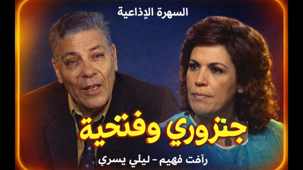 جنزوري وفتحية   سهرة اذاعيه ضاحكه من نوادر الاذاعة المصريه   رأفت فهيم   ليلى يسري