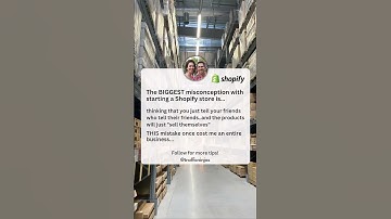 The BIGGEST misconception with starting a shopify store..