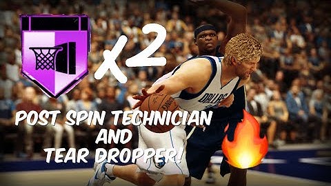 NBA 2K19: EASY Method for Post Spin Technician and Tear Dropper AT THE SAME TIME! (Badge Tutorial)