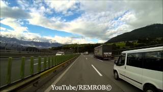 Driving Into Austrian Alps