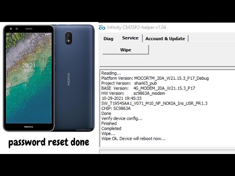 Nokia C01 Plus Ta-1383 Password Remove Done Easy Method With Infinity Cm2Sp2_Helper