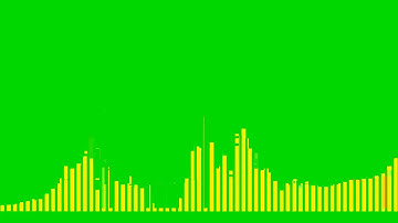 🟢 AUDIO SPECTRUM VISUALIZER GREEN SCREEN  4K | # 03 🟢