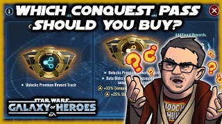 Conquest Pass or Conquest Pass Plus?  Which One Suits Your Roster Better in Galaxy of Heroes?