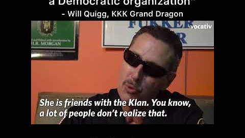 The Klan has always been a Democratic organization...