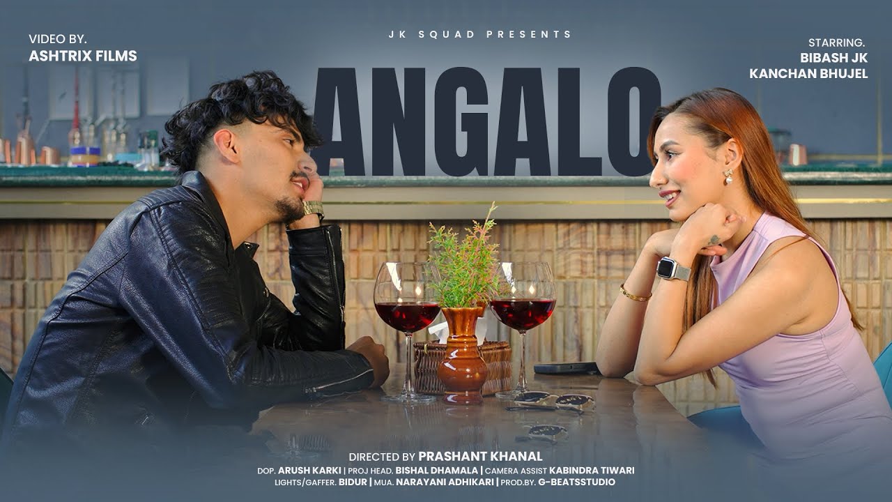 Bibash JK   Angalo  Official Music Video  Prodby g beatsstudio