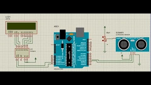 Simulasi Pengukur Jarak Ultrasonik || Proteus + Arduino