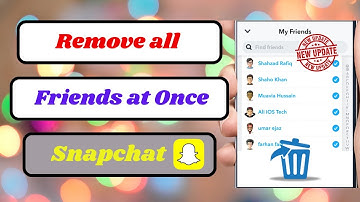 How to Remove All your Friends on Snapchat at Once|How to Delete All My Friends on Snapchat
