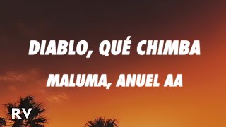 Maluma & Anuel AA - Diablo, Qué Chimba (Letra/Lyrics) Resimi