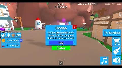 ROBLOX MINING SIMULATOR CODES 2018