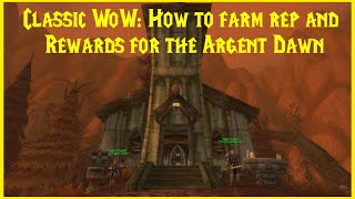 Classic WoW: How to farm rep and rewards for the Argent Dawn