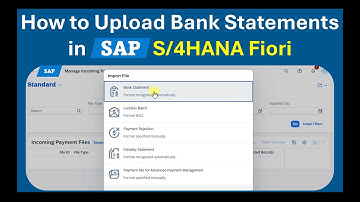 SAP S/4HANA Fiori App: Manage Incoming Payment Files (F1680) | Import & Process Bank Statements