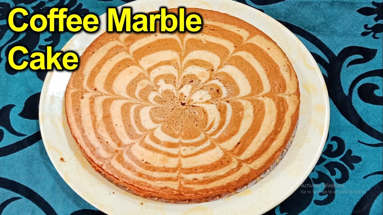 Coffee Marble Cake without Oven Recipe by Flavory Food | 40 Minutes Baking  Time - YouTube